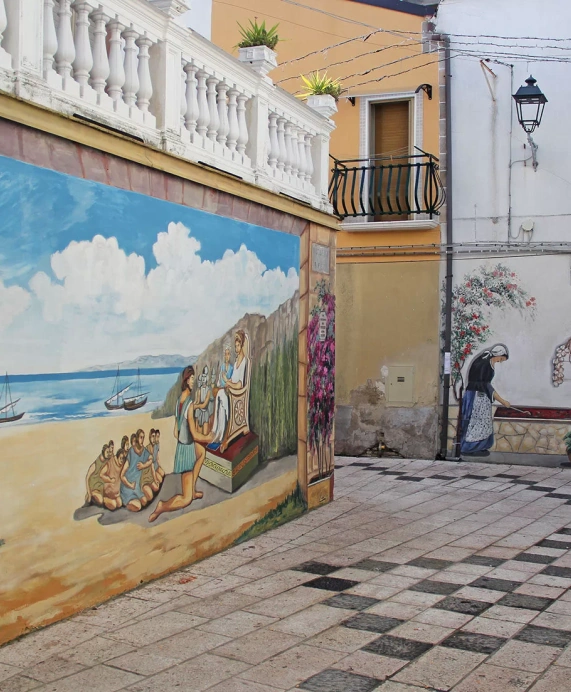 Passeggiata tra murales arbëreshë
